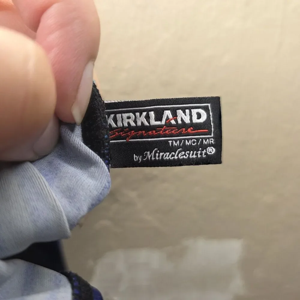 Kirkland Miraclesuit Swimsuit Size 12 One-piece Blue Purple Underwire